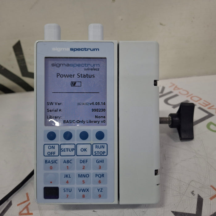 Baxter Sigma Spectrum 6.05.14 with A/B/G/N Battery Infusion Pump