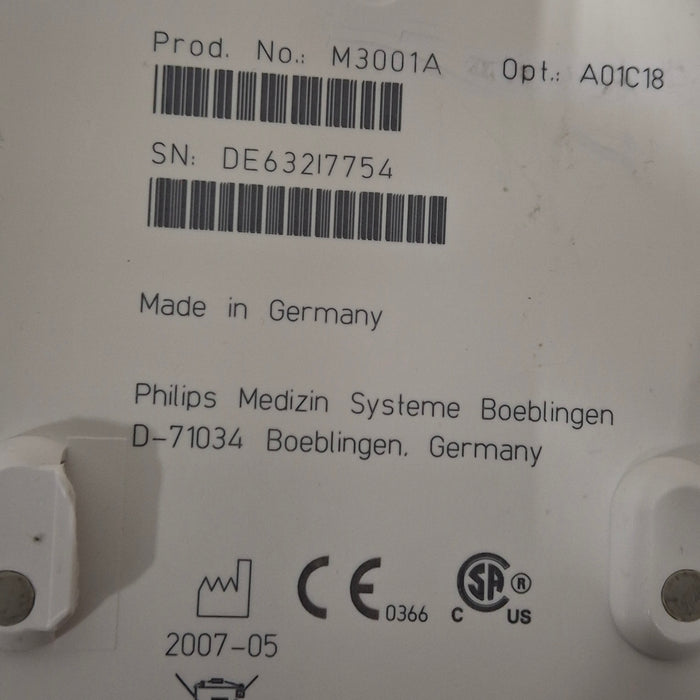 Philips M3001A-A01C18 Fast SpO2, NIBP, 12 lead ECG, Temp, IBP MMS Module