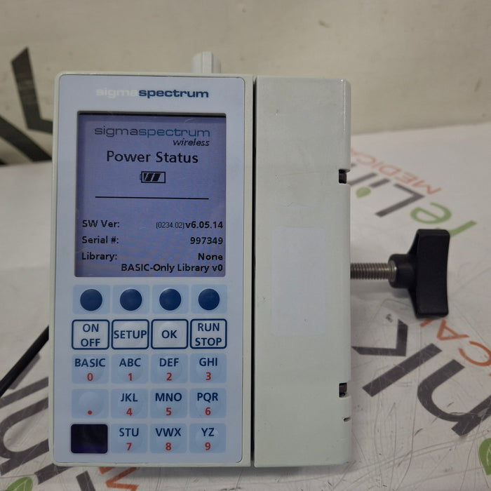 Baxter Sigma Spectrum 6.05.14 with B/G Battery Infusion Pump