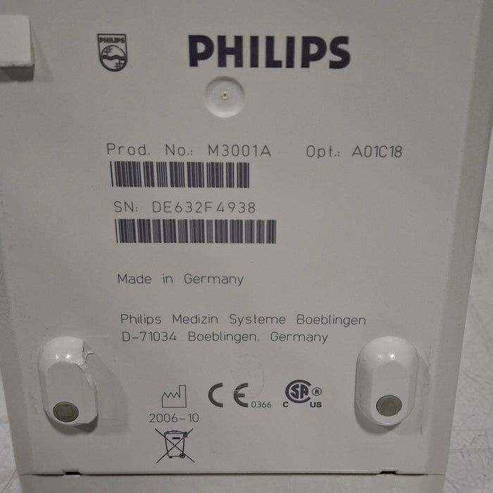 Philips M3001A-A01C18 Fast SpO2, NIBP, 12 lead ECG, Temp, IBP MMS Module