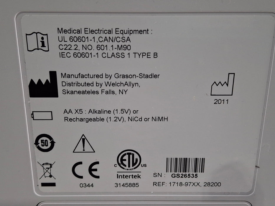 Grason Stadler 18 1718-97xx Audiometer