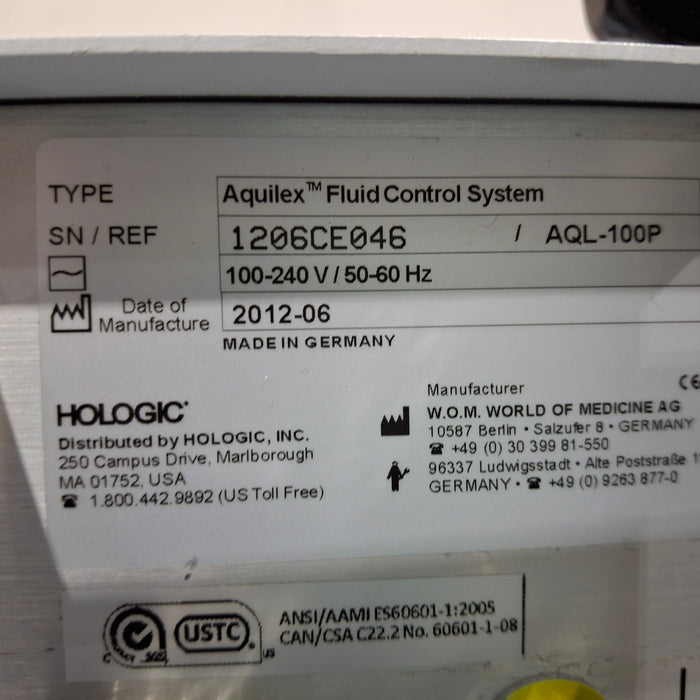 Hologic, Inc. Aquilex Fluid Control System