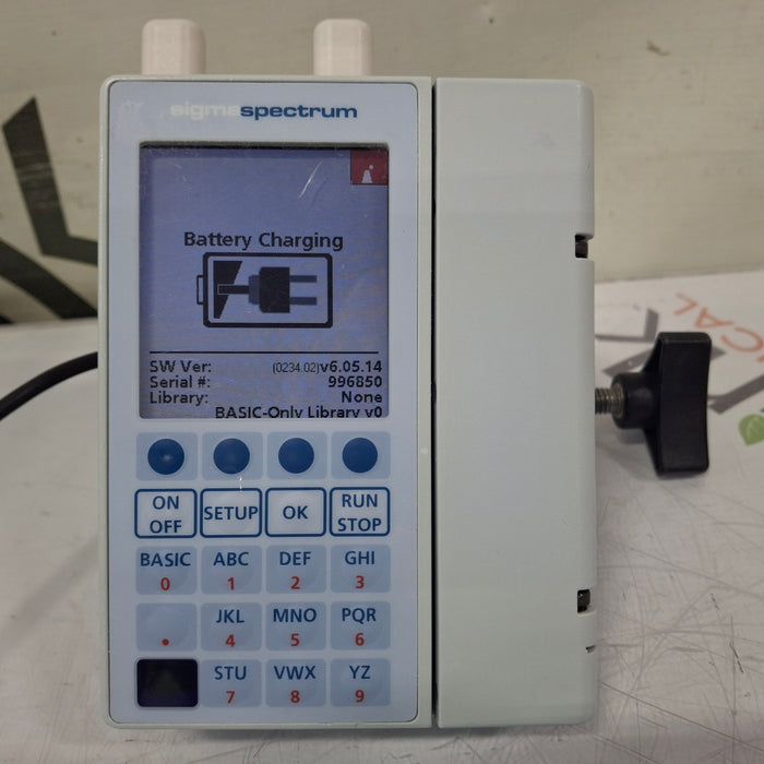 Baxter Sigma Spectrum 6.05.14 with A/B/G/N Battery Infusion Pump