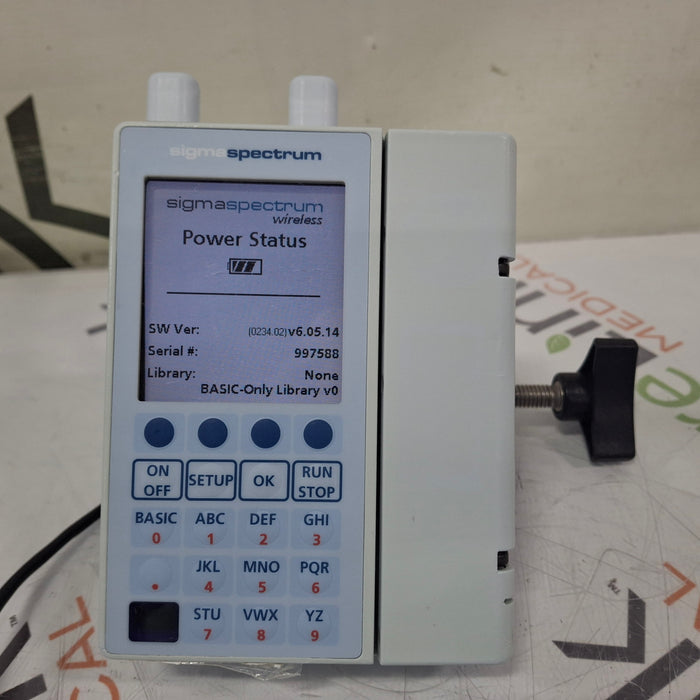 Baxter Sigma Spectrum 6.05.14 with A/B/G/N Battery Infusion Pump