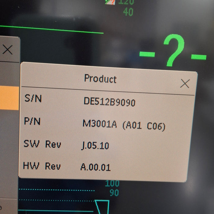 Philips M3001A-A01C18 Fast SpO2, NIBP, 12 lead ECG, Temp, IBP MMS Module