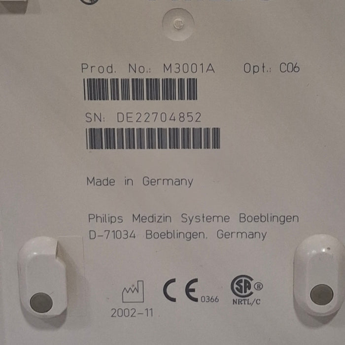 Philips M3001A-C06 Fast SpO2, NIBP, ECG, Temp, IBP MMS Module