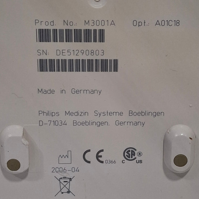 Philips M3001A-A01C18 Fast SpO2, NIBP, 12 lead ECG, Temp, IBP MMS Module