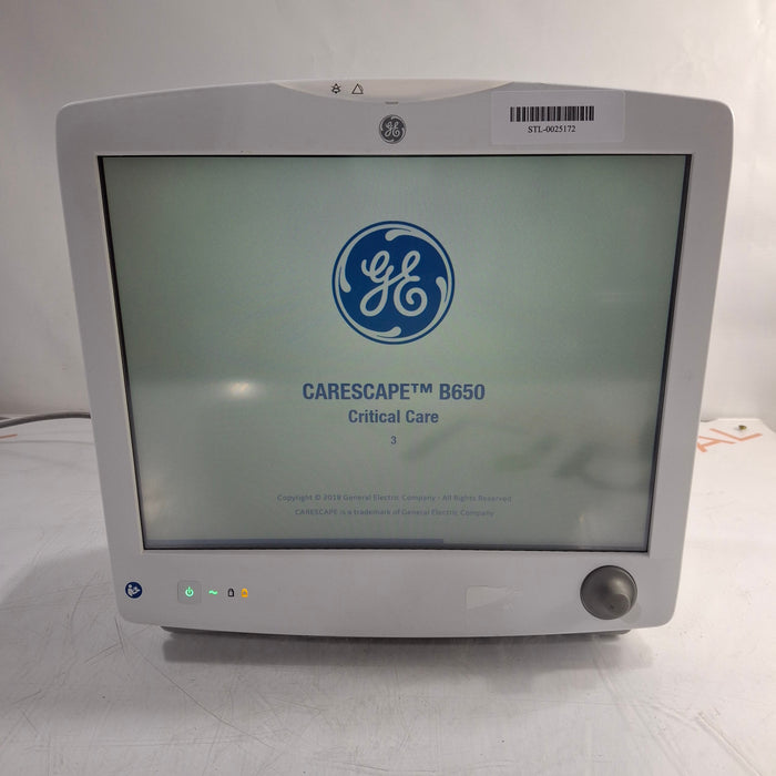 GE Healthcare Carescape B650 Patient Monitor