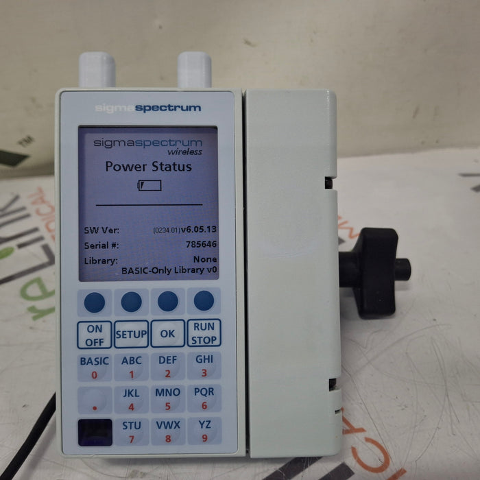 Baxter Sigma Spectrum 6.05.13 with A/B/G/N Battery Infusion Pump