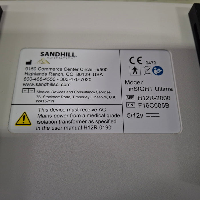 Sandhill Scientific Sandhill Scientific Insight Ultima Manometry System Surgical Equipment reLink Medical