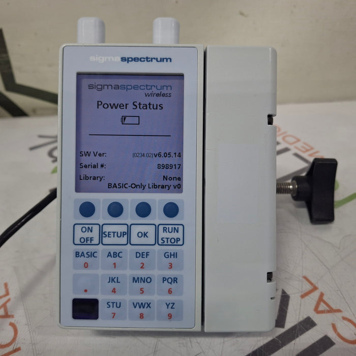 Baxter Sigma Spectrum 6.05.14 with A/B/G/N Battery Infusion Pump