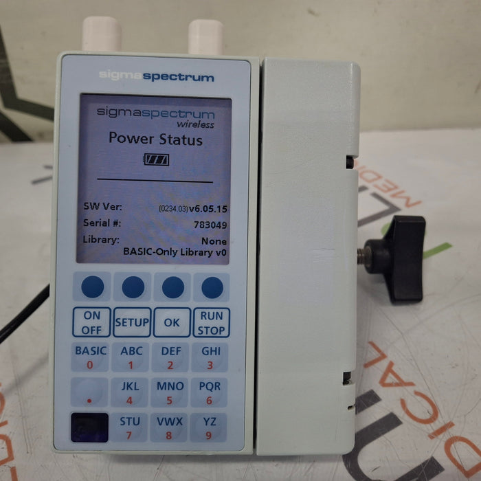 Baxter Sigma Spectrum 6.05.15 with A/B/G/N Battery Infusion Pump