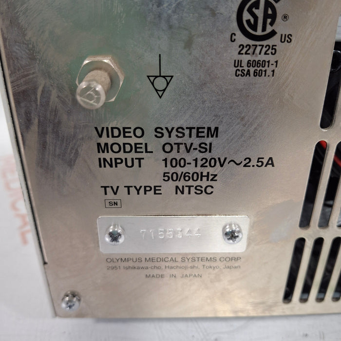 Olympus OTV-SI Video Endoscopy Camera