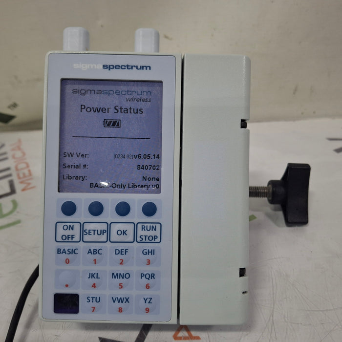 Baxter Sigma Spectrum 6.05.14 with A/B/G/N Battery Infusion Pump