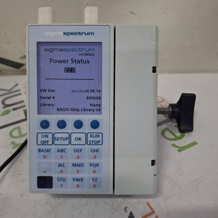 Baxter Sigma Spectrum 6.05.14 with A/B/G/N Battery Infusion Pump