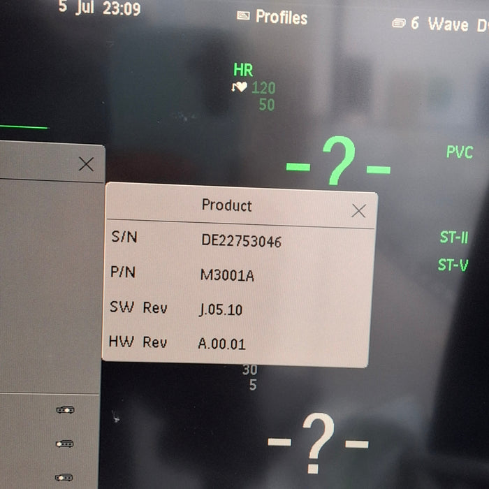 Philips M3001A-C06 Fast SpO2, NIBP, ECG, Temp, IBP MMS Module