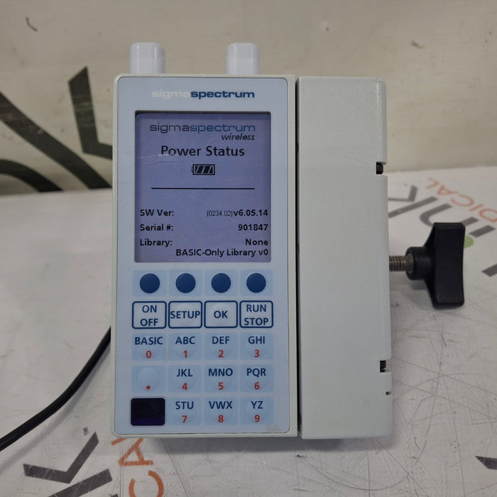 Baxter Sigma Spectrum 6.05.14 with A/B/G/N Battery Infusion Pump