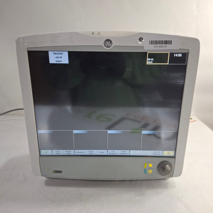 GE Healthcare Carescape B650 Patient Monitor