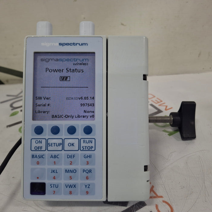 Baxter Sigma Spectrum 6.05.14 with A/B/G/N Battery Infusion Pump