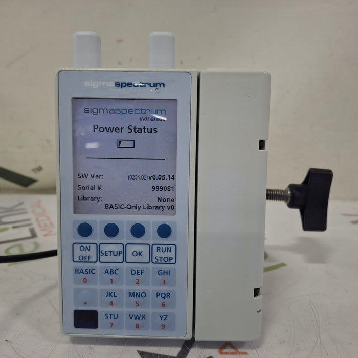 Baxter Sigma Spectrum 6.05.14 with A/B/G/N Battery Infusion Pump