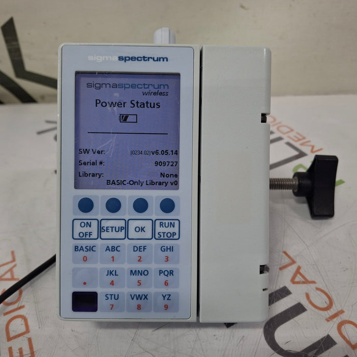 Baxter Sigma Spectrum 6.05.14 with B/G Battery Infusion Pump