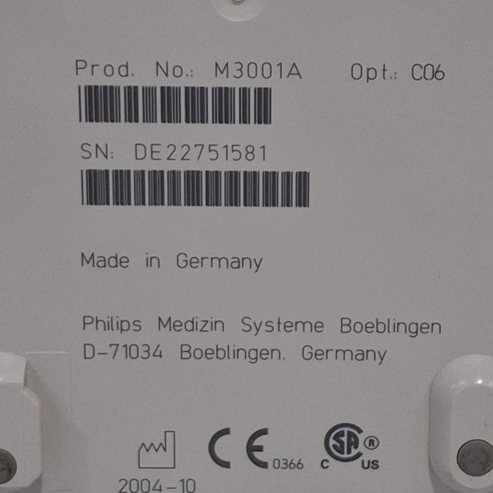 Philips M3001A-C06 Fast SpO2, NIBP, ECG, Temp, IBP MMS Module