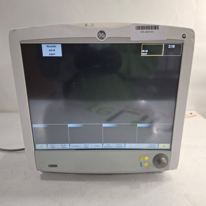 GE Healthcare Carescape B650 Patient Monitor