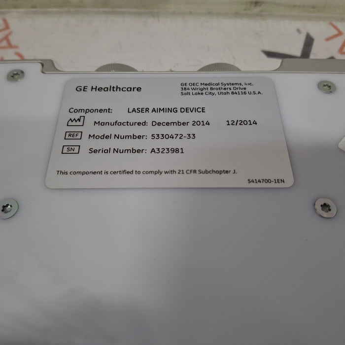 GE Healthcare 5330472-33 Laser Aiming Device