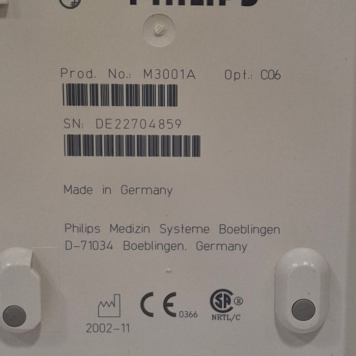 Philips M3001A-C06 Fast SpO2, NIBP, ECG, Temp, IBP MMS Module