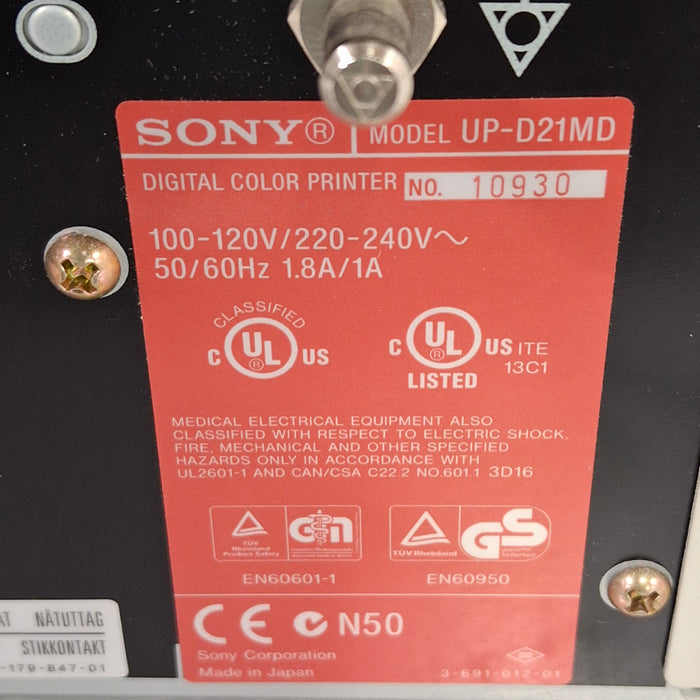 Sony UP-D21MD Digital Color Printer