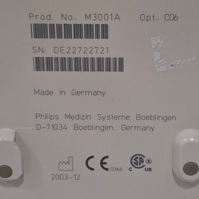 Philips M3001A-C06 Fast SpO2, NIBP, ECG, Temp, IBP MMS Module