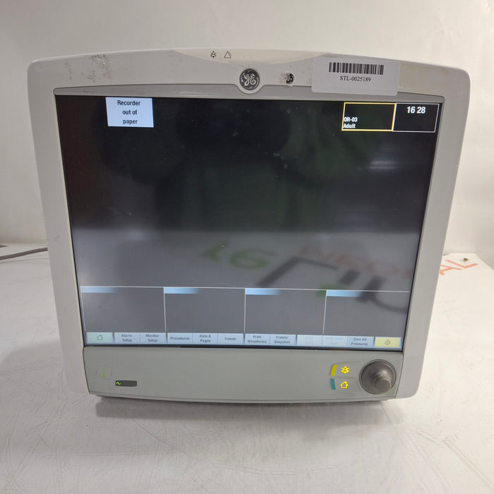 GE Healthcare Carescape B650 Patient Monitor