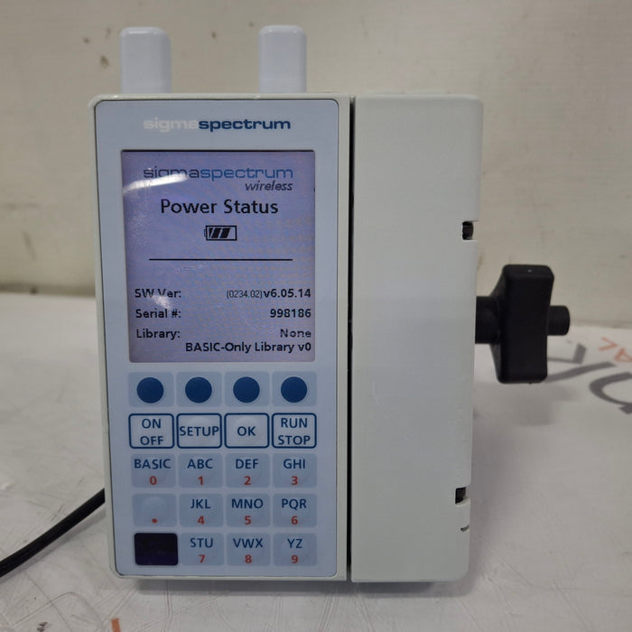 Baxter Sigma Spectrum 6.05.14 with A/B/G/N Battery Infusion Pump