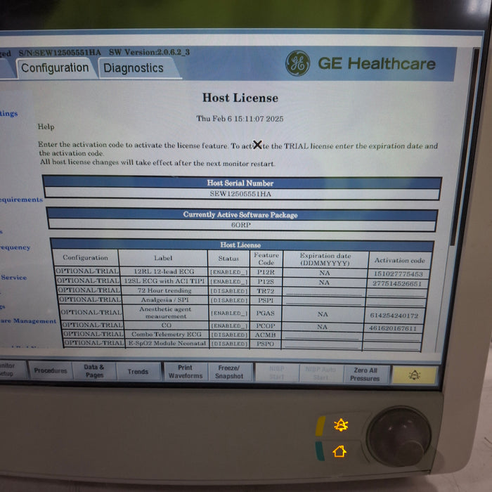 GE Healthcare Carescape B650 Patient Monitor