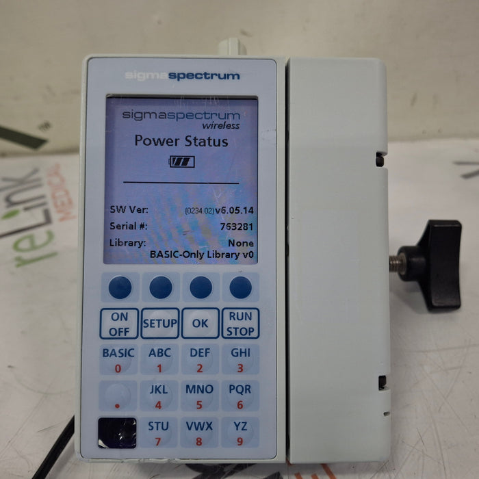 Baxter Sigma Spectrum 6.05.14 with B/G Battery Infusion Pump