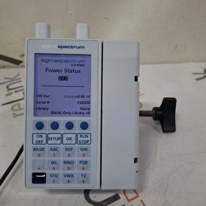 Baxter Sigma Spectrum 6.05.14 with A/B/G/N Battery Infusion Pump