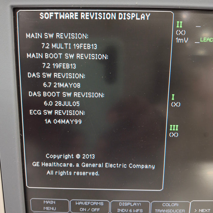 GE Healthcare Dash 4000 - GE/Nellcor SpO2 Patient Monitor