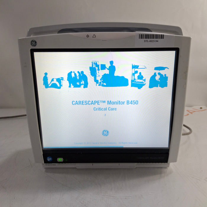 GE Healthcare GE Healthcare Carescape B450 Critical Care Patient Monitor Patient Monitors reLink Medical