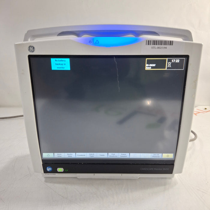 GE Healthcare GE Healthcare Carescape B450 Critical Care Patient Monitor Patient Monitors reLink Medical