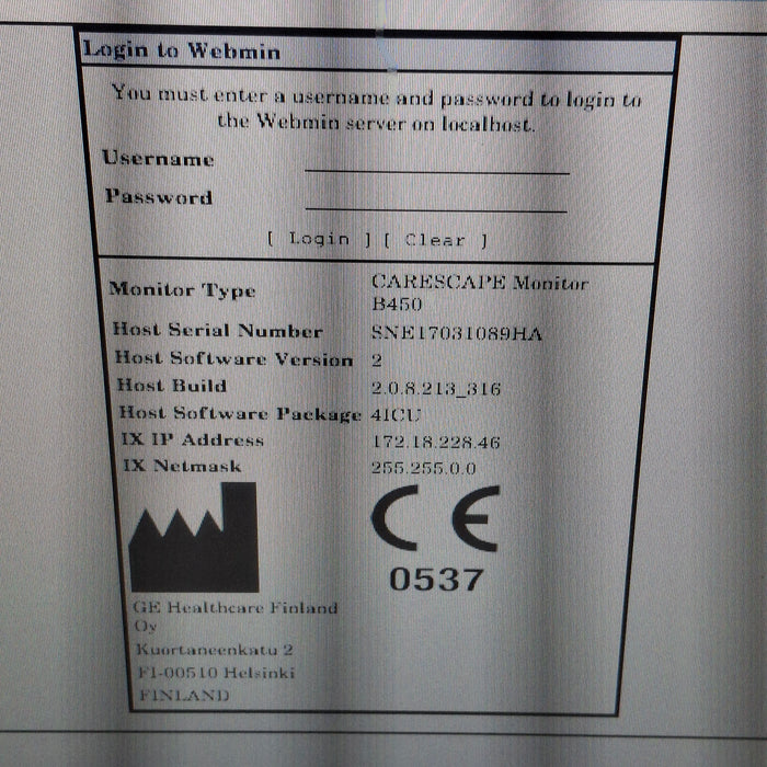 GE Healthcare GE Healthcare Carescape B450 Critical Care Patient Monitor Patient Monitors reLink Medical