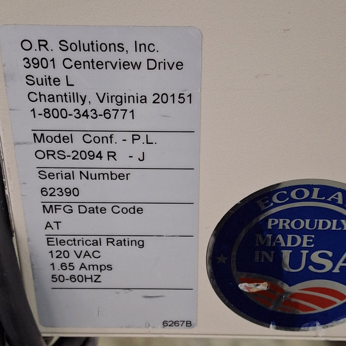 OR Solutions OR Solutions ORS-2094 R Solution Warmer Surgical Equipment reLink Medical