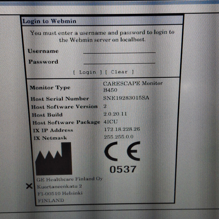 GE Healthcare GE Healthcare Carescape B450 Critical Care Patient Monitor Patient Monitors reLink Medical