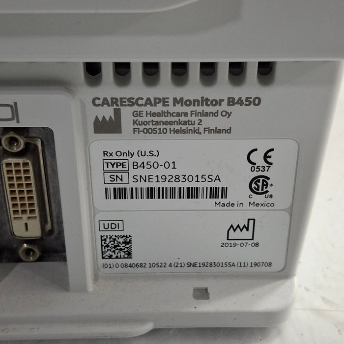 GE Healthcare GE Healthcare Carescape B450 Critical Care Patient Monitor Patient Monitors reLink Medical