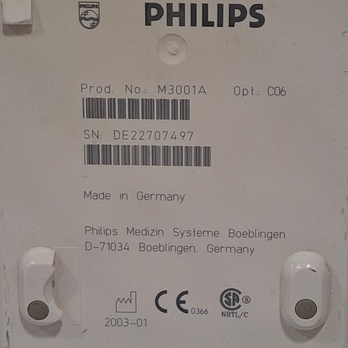 Philips M3001A-C06 Fast SpO2, NIBP, ECG, Temp, IBP MMS Module