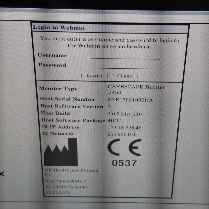 GE Healthcare GE Healthcare Carescape B450 Critical Care Patient Monitor Patient Monitors reLink Medical