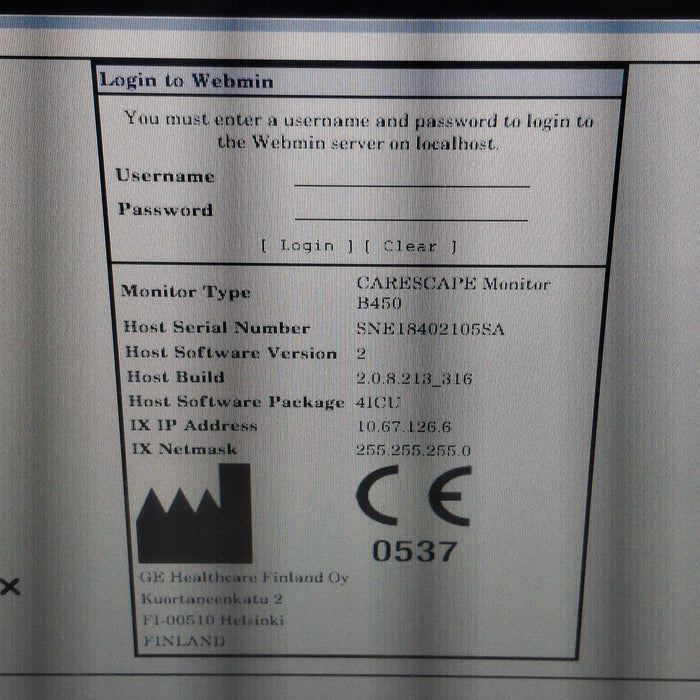 GE Healthcare GE Healthcare Carescape B450 Critical Care Patient Monitor Patient Monitors reLink Medical
