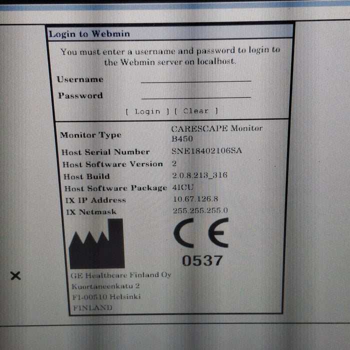 GE Healthcare GE Healthcare Carescape B450 Critical Care Patient Monitor Patient Monitors reLink Medical