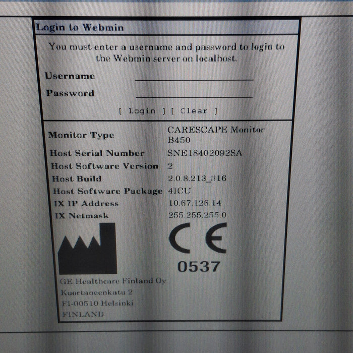 GE Healthcare GE Healthcare Carescape B450 Critical Care Patient Monitor Patient Monitors reLink Medical