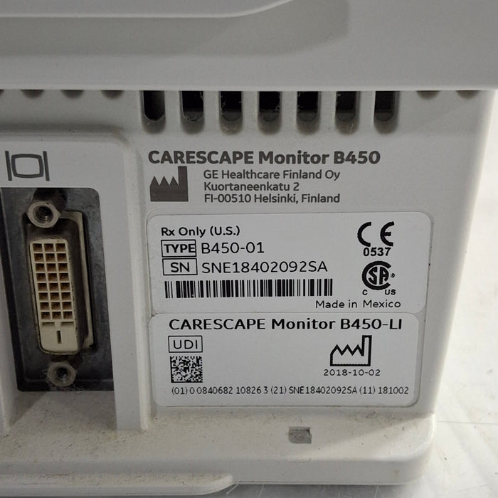 GE Healthcare GE Healthcare Carescape B450 Critical Care Patient Monitor Patient Monitors reLink Medical