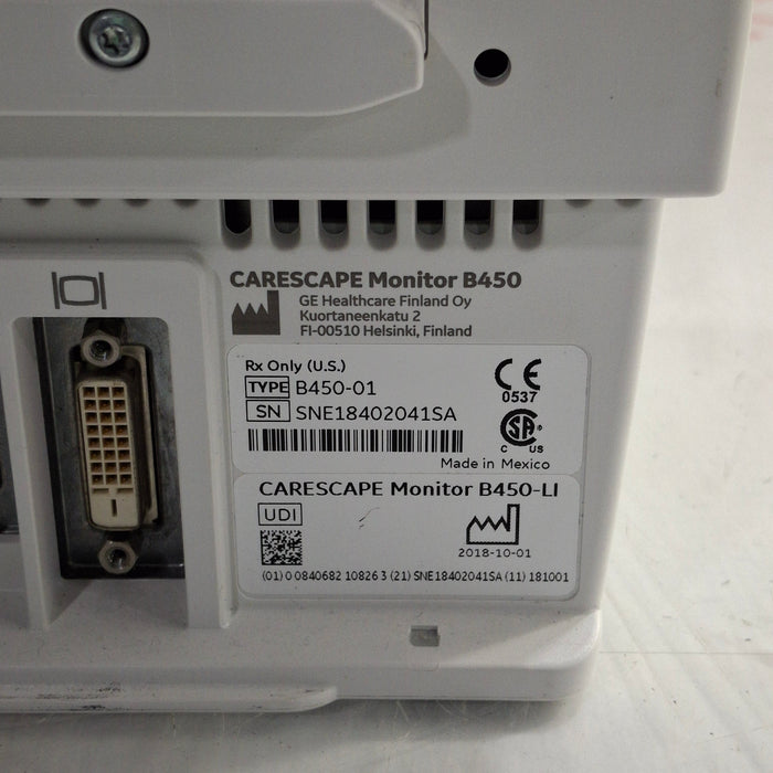 GE Healthcare GE Healthcare Carescape B450 Critical Care Patient Monitor Patient Monitors reLink Medical